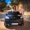 Dětské dvoumístné elektrické vozidlo PORSCHE CAYENNE S 12V R/C černé