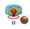 Basketbalový koš 34x25,3 cm s míčem v sáčku