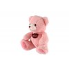 Medvěd sedící plyš 40 cm růžový v sáčku