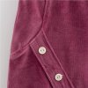 Kojenecké semiškové tepláčky Suede clothes růžovo fialová