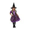 Dětský kostým čarodějnice fialovo-černá (S)