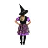 Dětský kostým čarodějnice fialovo-černá (M)