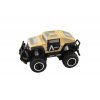 Auto RC mini vojenské SUV plast 14 cm 27MHz na dálk. ovl. na bat. se světl.