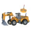R/C bagr 23 cm 27MHz plná funkce na baterie se světlem v krabičce