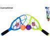 Gametime catch ball házecí hra 2 ks raket 40 cm s míčky 2 ks v síťce