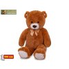 Plush Friends medvěd plyšový 100 cm tmavě hnědý s mašlí