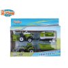 2-Play Traffic traktor a kombajn 12 cm volný chod s přívěsem 2 ks 13 cm v krabičce