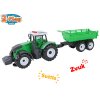 2-Play Traffic traktor s vlečkou 45 cm na setrvačník na baterie se světlem a zvukem v krabičce