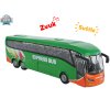 Kids Globe Traffic autobus 18,5 cm kov zpětný chod na baterie se světlem a zvukem v krabičce