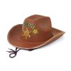 Dětský klobouk hnědý šerif