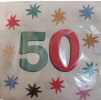Ubrousky 50. narozeniny hvězdičky