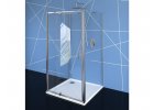 Sprchové kúty nástenné viacstenné, dvere otváracie jednokrídlové