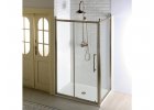 Sprchové kúty obdĺžnikové, dvere posuvné s bočnou stenou