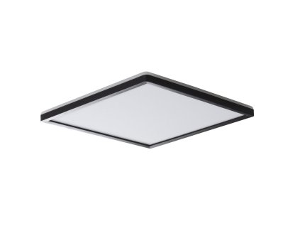 AZPO stropné LED svietidlo, 420x420mm, 22W, IP54, čierna mat