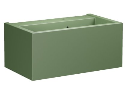 KANAAL keramické umývadlo 80x46,5cm, verde mat