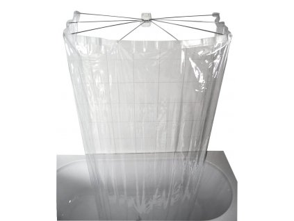 OMBRELLA skladacia sprchová kabína, 100x70cm, priehľadná