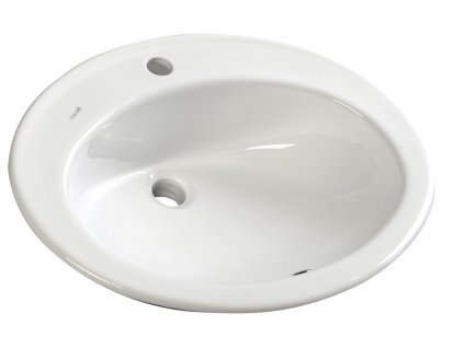TROPICO Keramické umývadlo 58x46cm, zápustné, biela