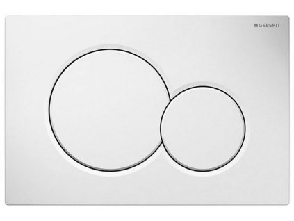 GEBERIT SIGMA01 ovládacie tlačítko, Dual flush, biela lesk