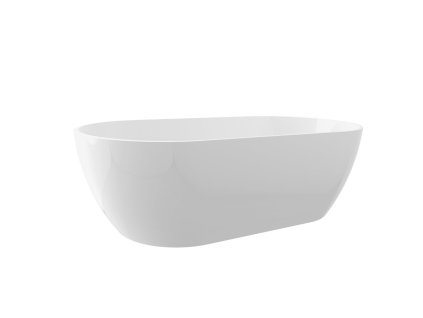 REDUTA voľne stojaca vaňa liaty mramor 171x81x46cm, biela