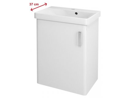 THEIA umývadlová skrinka 50,9x70x35cm, 1xdvierka, ľavá, biela