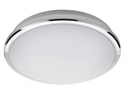 SILVER stropné LED svietidlo priemer 28cm, 10W, 230V, studená biela, chróm