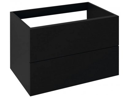 TREOS skrinka zásuvková 75x53x50,5cm, čierna matná