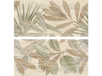 Marazzi Mystone Travertino M9P5 DEC BOTANICO CLASSICO