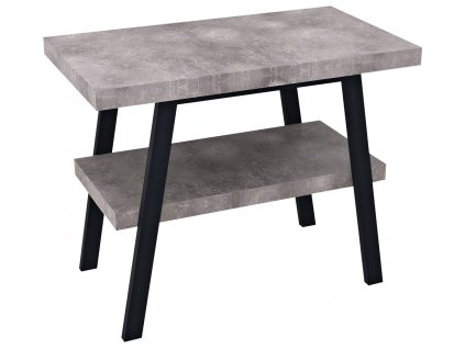 TWIGA umývadlový stolík 80x72x50 cm, čierna matná/Cement