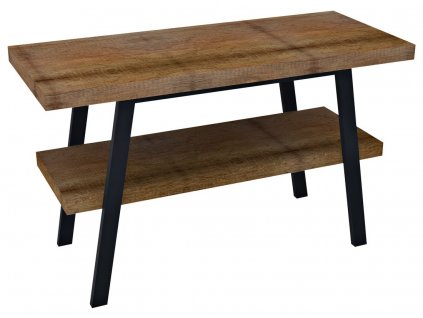 TWIGA umývadlový stolík 120x72x50 cm, čierna matná/Old wood