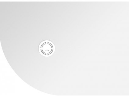 FLEXIA sprchová vanička z liateho mramoru štvrťkruh, s možnosťou úpravy rozmeru, 110x80cm, R550, pravá