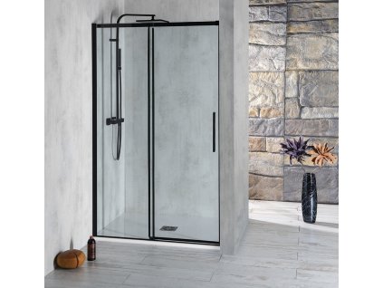 ALTIS LINE BLACK sprchové dvere 1170-1210mm, výška 2000mm, číre sklo