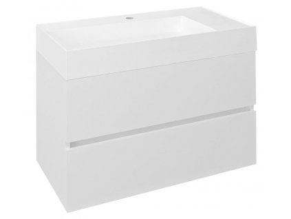 ODETTA umývadlová skrinka 82x50x43,5cm, biela lesk