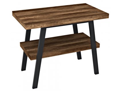 TWIGA umývadlový stolík 90x72x50 cm, čierna matná/dub tmavý