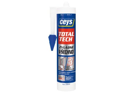 TOTAL TECH EXPRESS, lepidlo a tmel, 290ml, biela