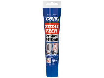 TOTAL TECH EXPRESS, lepidlo a tmel, 125ml, biela