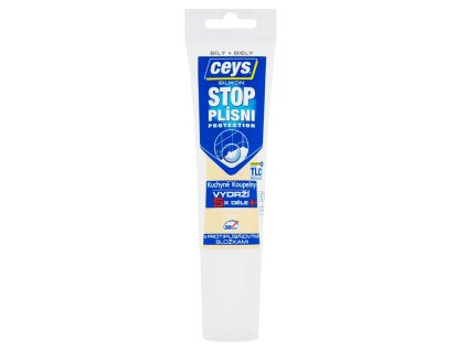 STOP PLESNI, sanitárny silikón, 125ml, biela