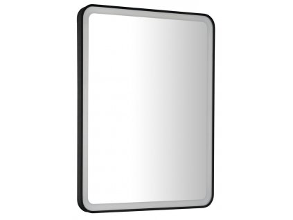 VENERO zrkadlo s LED osvetlením 60x80cm, čierna