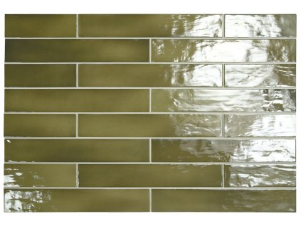 MANACOR obklad Basil Green 6,5x40 (1m2) (EQ-5)