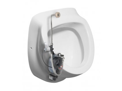 DYNASTY urinál s automatickým splachovačom 6V DC, zakrytý prívod vody, 39x48 cm