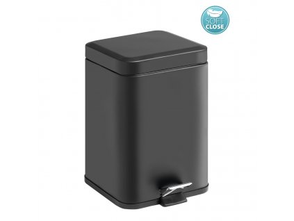 ARGENTA Odpadkový koš 5l, Soft Close, čierna matná