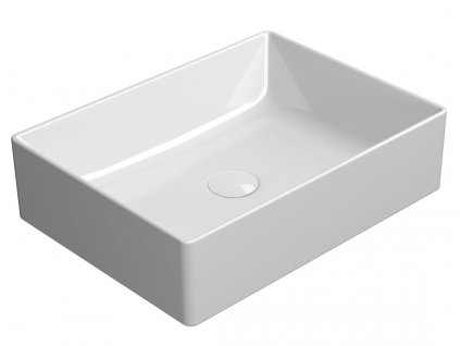 KUBE X keramické umývadlo na dosku 50x37cm, biela ExtraGlaze