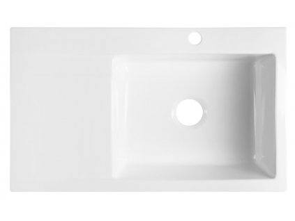 AVORIA keramický drez s odkvapem, 86x51cm, biela