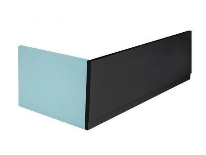 PLAIN panel čelný 180x59cm, čierna mat, pravý