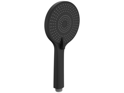 Ručná masážna sprcha, 3 režimy, silikon trysky, Ø 120 mm, ABS/čierna mat