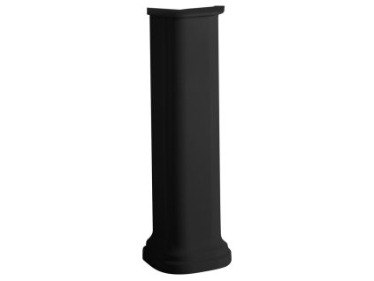 WALDORF univerzálny keramický stĺp k umývadlam 60,80cm, čierna mat