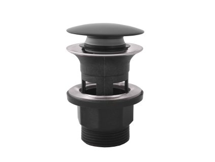 Výpusť umývadlová CLICK-CLACK 5/4 čierna matná - plast