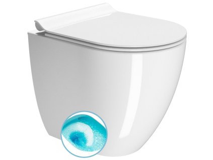 PURA WC misa stojaca, Swirlflush, 36x50cm, spodný/zadný odpad, biela ExtraGlaze