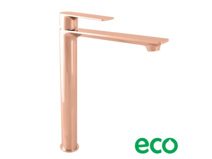 Vodovodná batéria umývadlová, vysoká NIL - zlatá růžová - lesklá (Povrchová úprava PVD, Rozmer 3/8'')