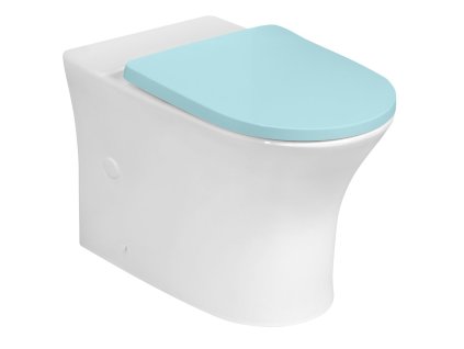 LEON misa pre kombi WC, Rimless, 61,5x37cm, spodný/zadný odpad, biela