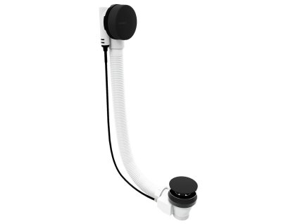 Vaňová súprava s bovdenom, dĺžka 775mm, zátka 800mm, čierna mat